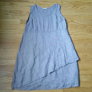 Taupe Linen Dress